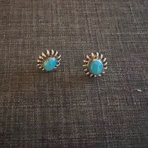 Blue Stone Earrings